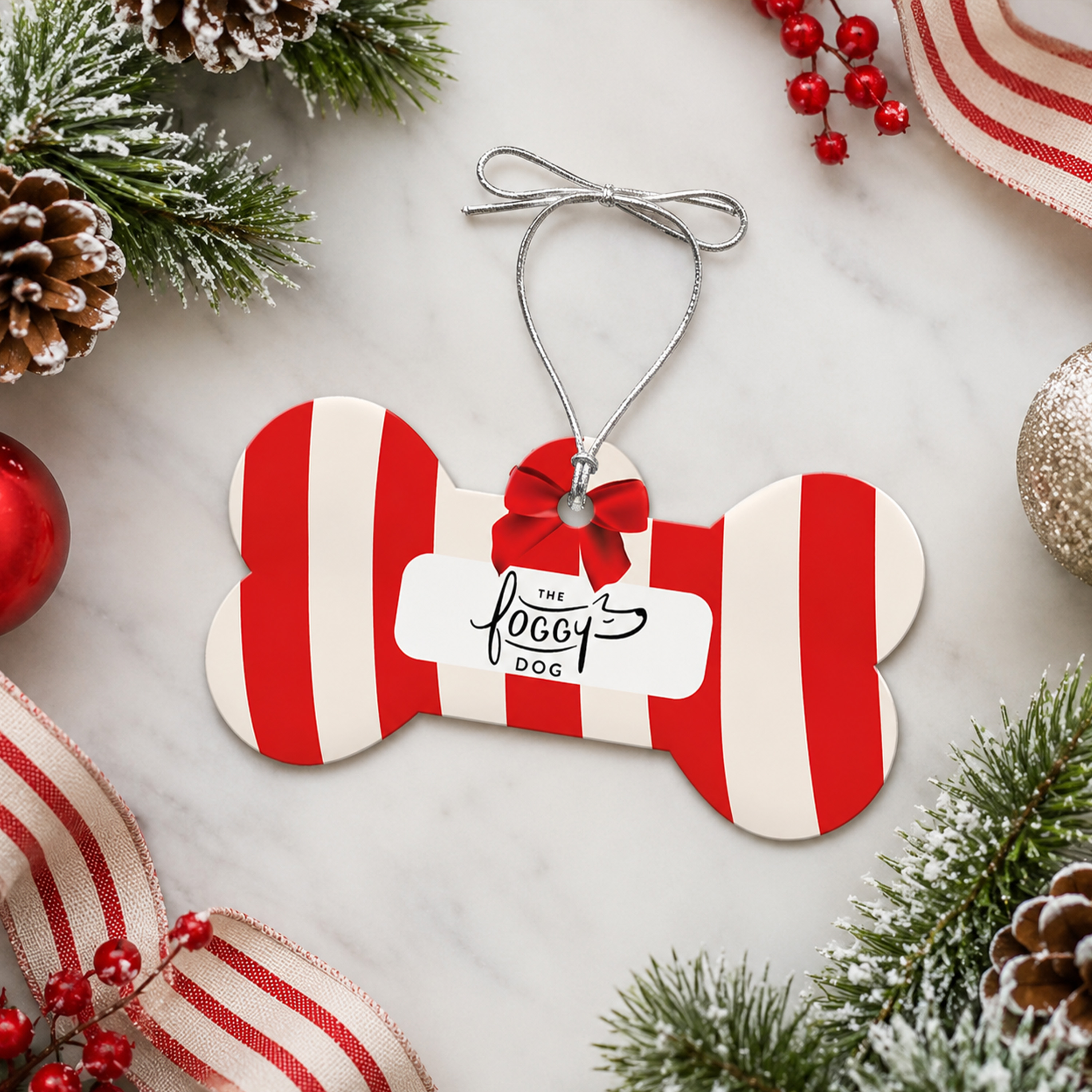 Acrylic Dog Bone Ornament